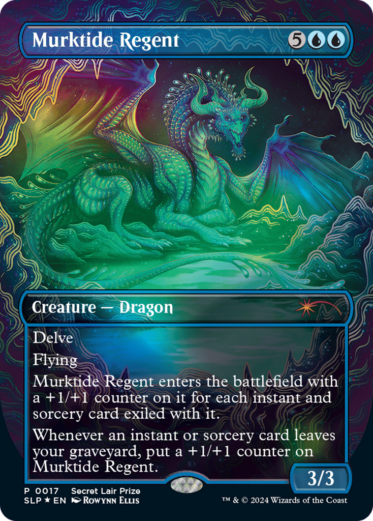 Murktide Regent 17 card from Secret Lair Showdown