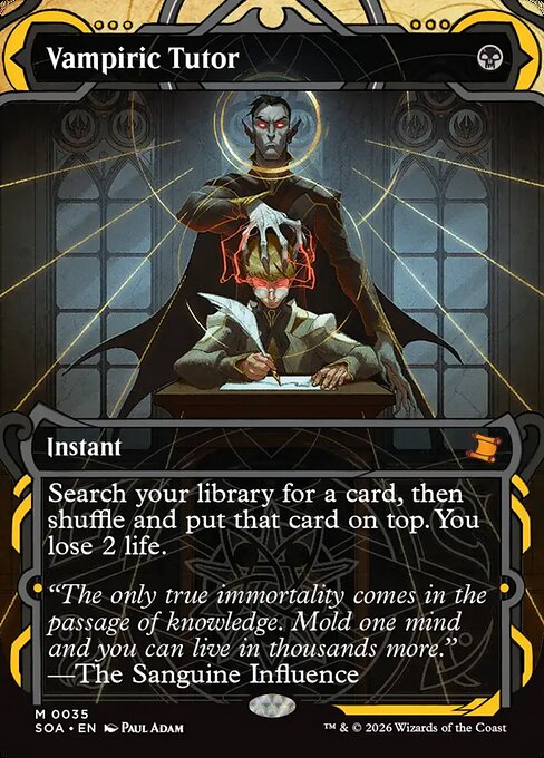 Vampiric Tutor 35 card from Secrets of Strixhaven: Mystical Archive