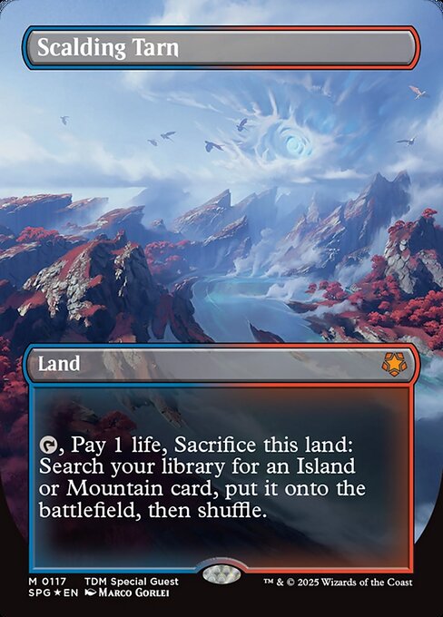 Scalding Tarn (Borderless) (Dragonscale Foil) 117 card from Special Guests