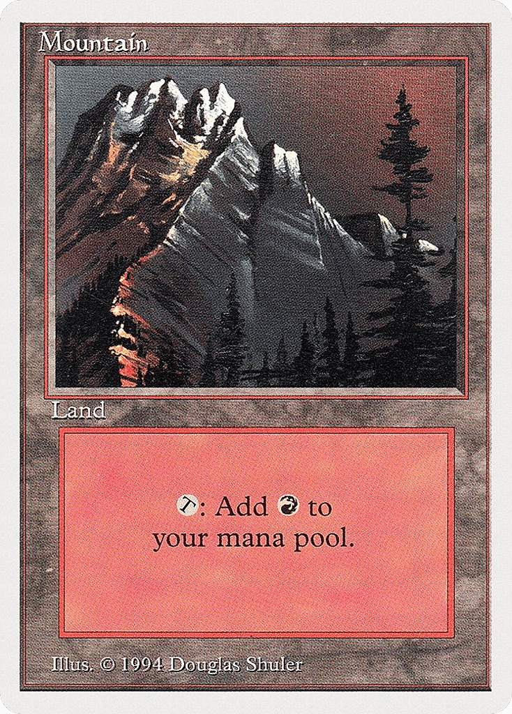 Mountain (A) 301 card from Summer Magic