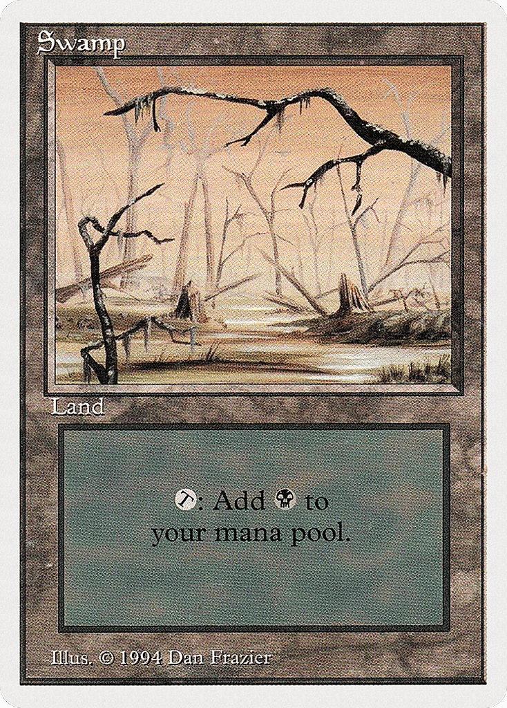 Swamp (B) 299 card from Summer Magic