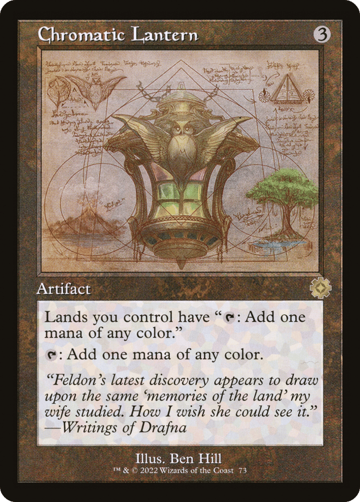 Chromatic Lantern (Schematic) (Serial Numbered) 73 card from The Brothers' War: Retro Frame Artifacts