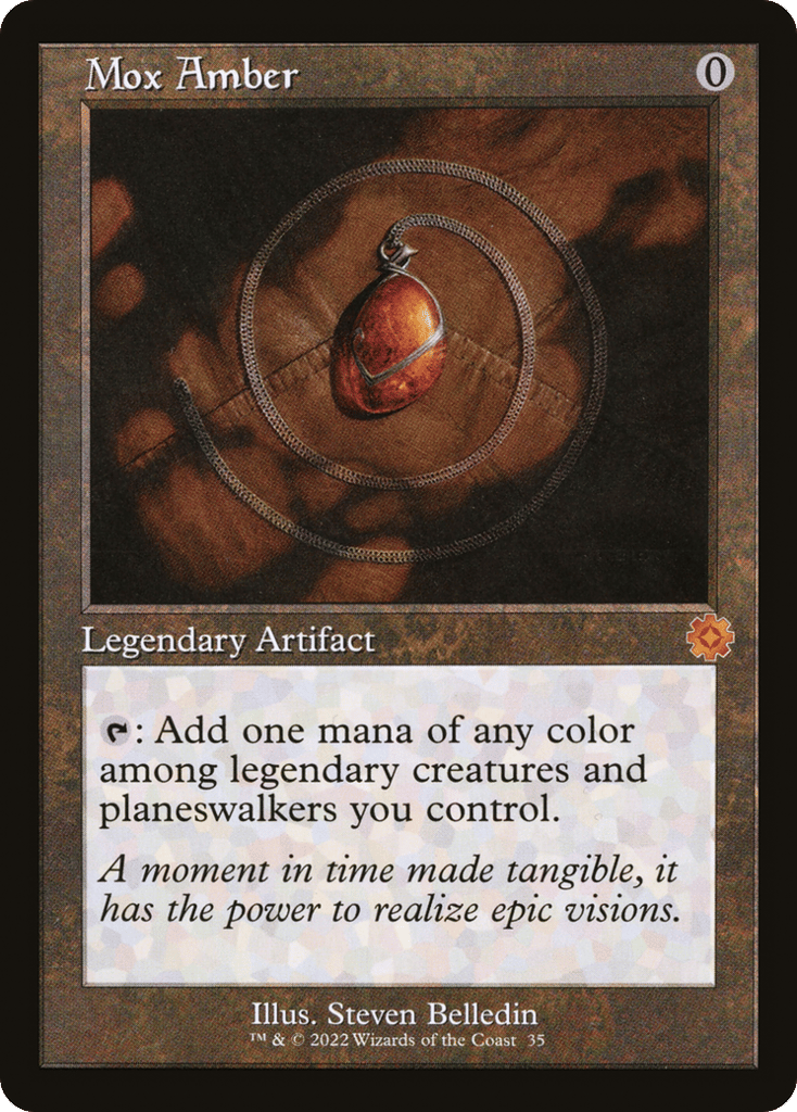Mox Amber 35 card from The Brothers' War: Retro Frame Artifacts