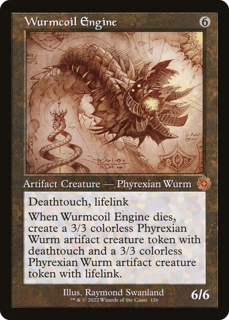 Wurmcoil Engine (Schematic) (Serial Numbered) 126 card from The Brothers' War: Retro Frame Artifacts
