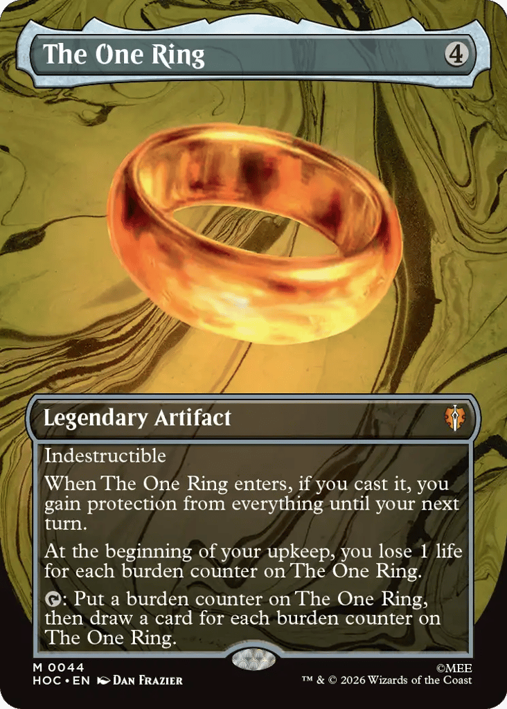 The One Ring (Borderless) 44 card from The Hobbit: Eternal-Legal
