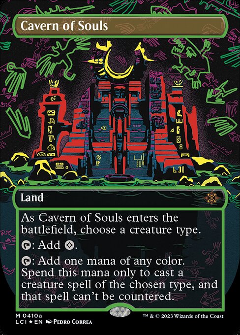 Cavern of Souls (0410a) (Borderless) 410a card from The Lost Caverns of Ixalan