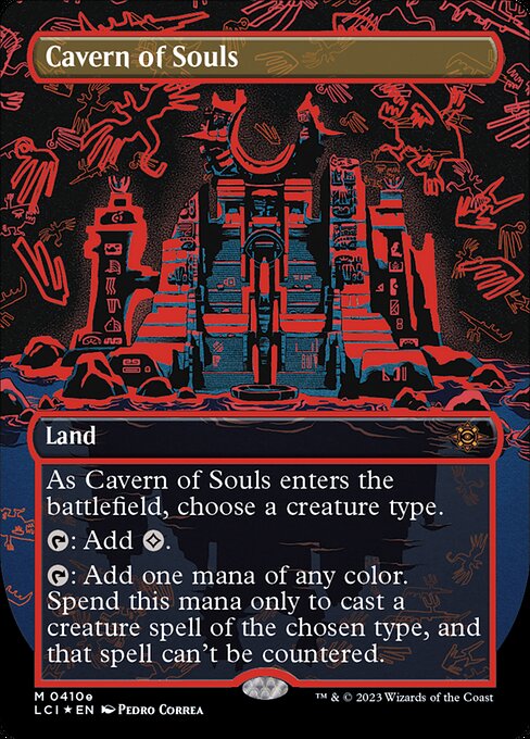 Cavern of Souls (0410e) (Borderless) 410e card from The Lost Caverns of Ixalan