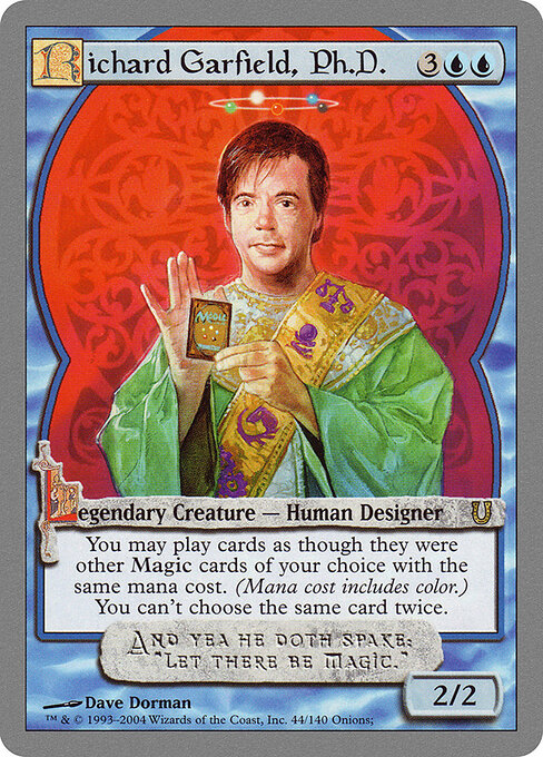 Richard Garfield, Ph.D. (Alternate Foil) 44 card from Unhinged