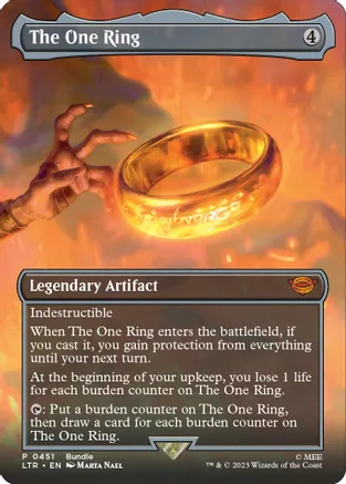 The One Ring (Borderless) (LTR Bundle) 451 card from Unique and Miscellaneous Promos