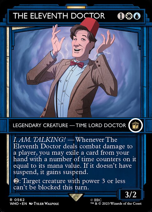 The Eleventh Doctor (Serial Numbered) 562 card from Universes Beyond: Doctor Who