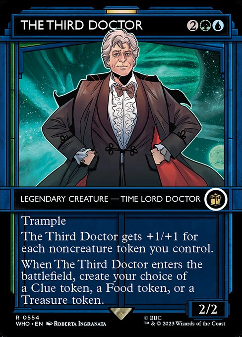 The Third Doctor (Serial Numbered) 554 card from Universes Beyond: Doctor Who
