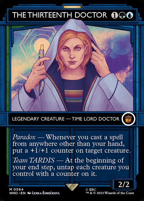 The Thirteenth Doctor (Serial Numbered) 564 card from Universes Beyond: Doctor Who