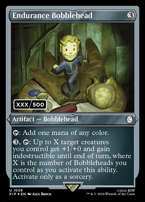 Endurance Bobblehead (Serial Numbered) 1059 card from Universes Beyond: Fallout
