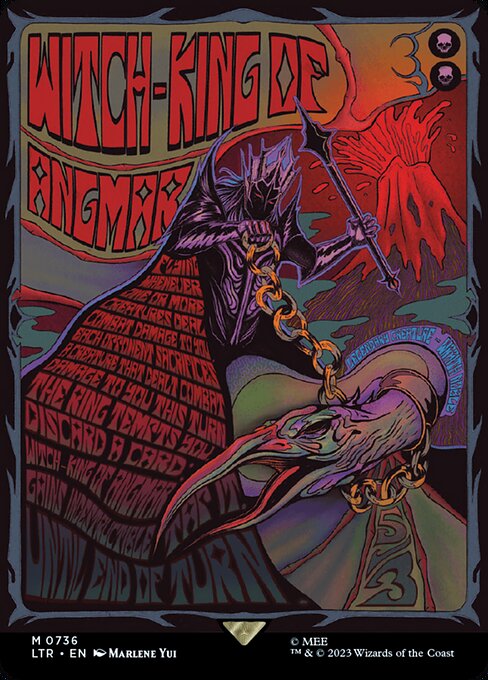 Witch-king of Angmar (Borderless Poster) 736 card from Universes Beyond: The Lord of the Rings: Tales of Middle-earth