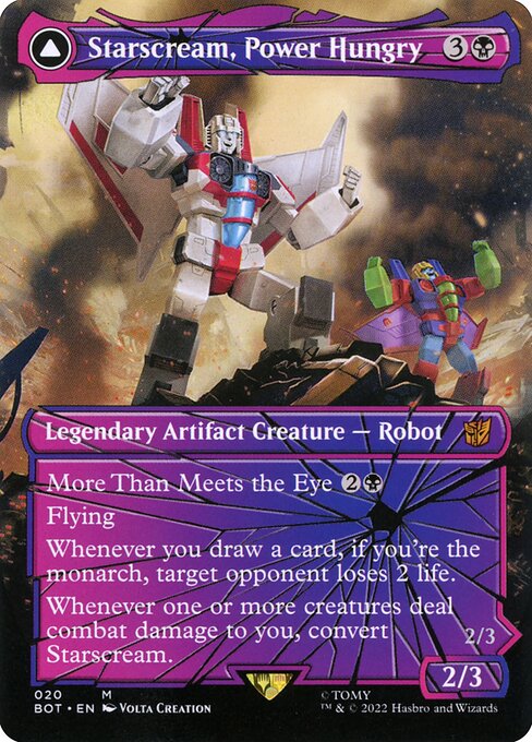 Starscream, Power Hungry (Shattered Glass) 20 card from Universes Beyond: Transformers