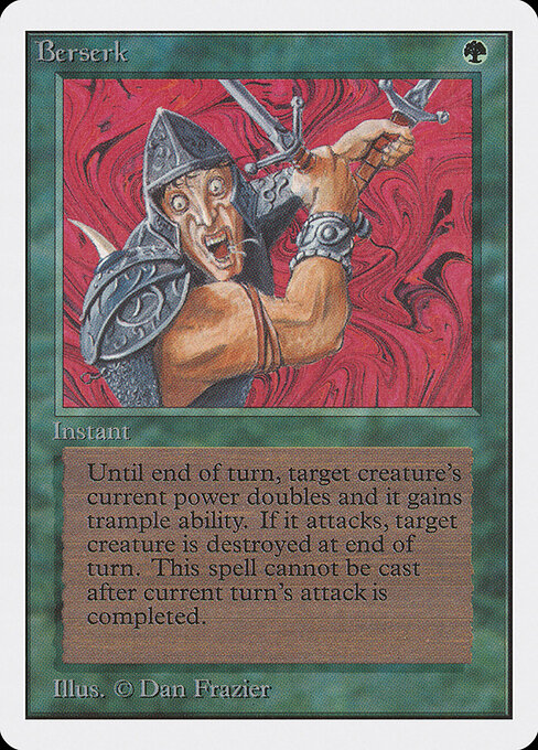Berserk card from Unlimited Edition