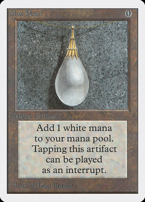 Mox Pearl card from Unlimited Edition