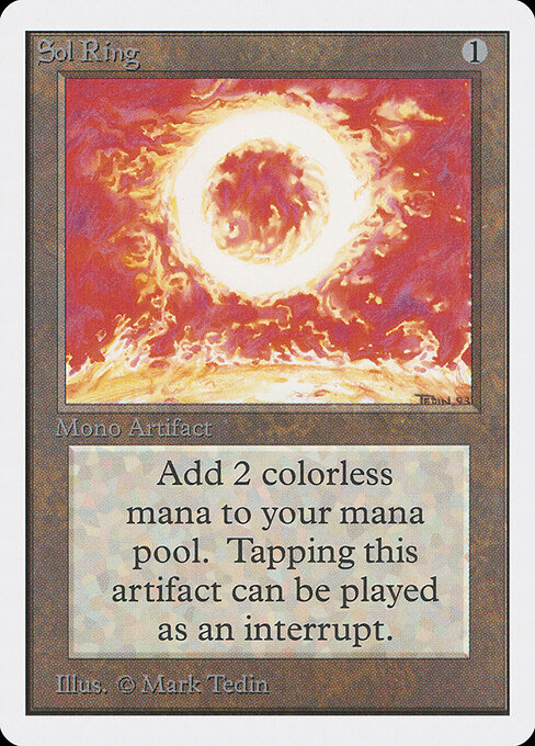 Sol Ring card from Unlimited Edition