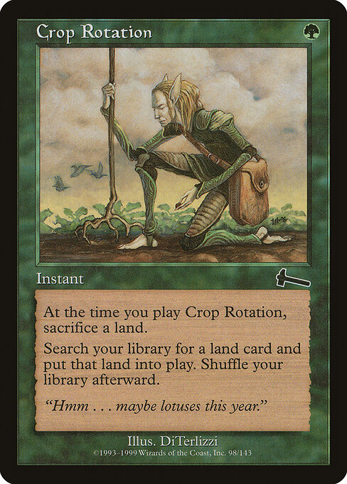 Crop Rotation 98 card from Urza's Legacy