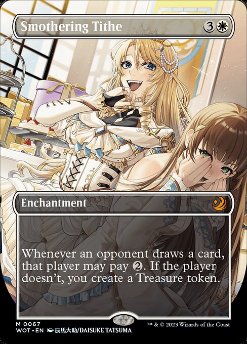 Smothering Tithe (Anime Borderless) 67 card from Wilds of Eldraine: Enchanting Tales