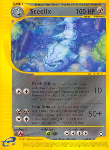 Steelix 035/147 card from Aquapolis