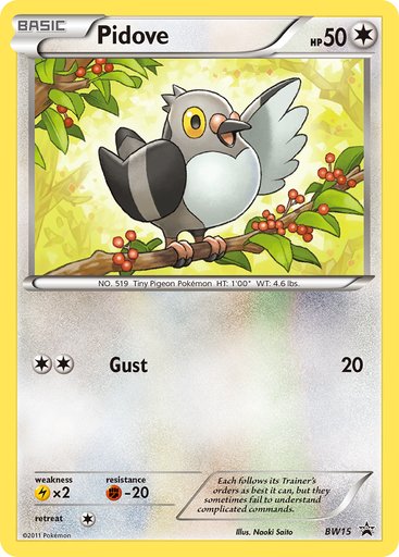 Pidove BW15 card from Black and White Promos