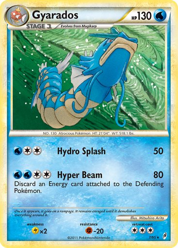 Gyarados 7/95 card from Call of Legends