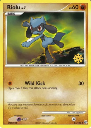 Riolu 061/130 card from Countdown Calendar Promos