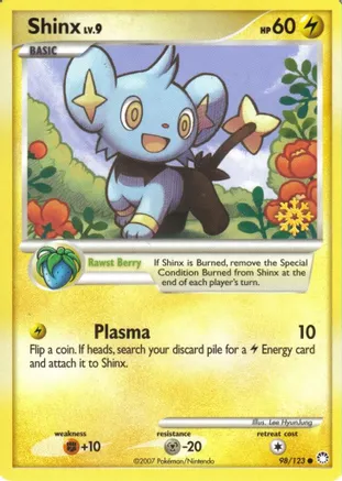 Shinx 098/123 card from Countdown Calendar Promos