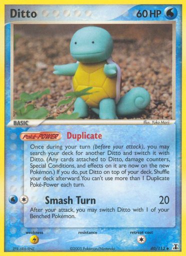 Ditto (Squirtle) 40/113 card from Delta Species