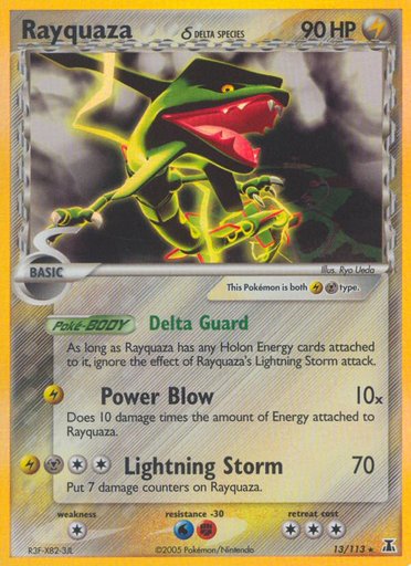 Rayquaza (Delta Species) 13/113 card from Delta Species