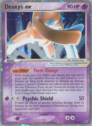 Deoxys ex (Defense Forme) 99/107 card from Deoxys