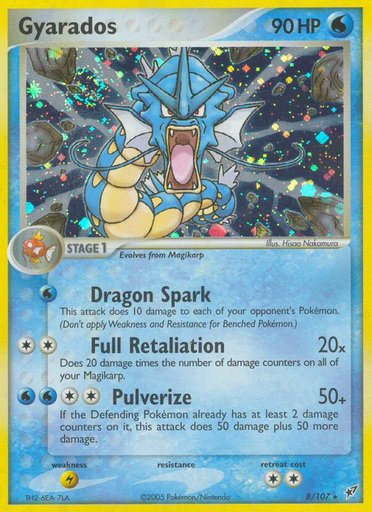 Gyarados 8/107 card from Deoxys