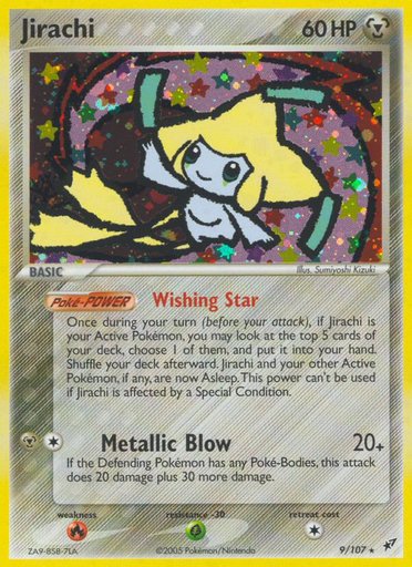 Jirachi 9/107 card from Deoxys
