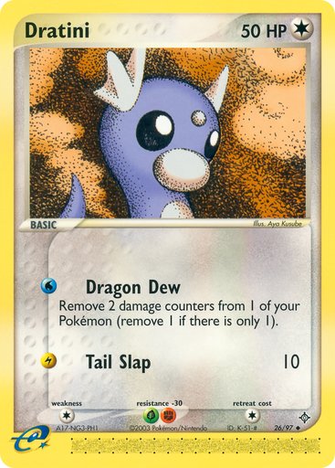 Dratini 26/97 card from Dragon