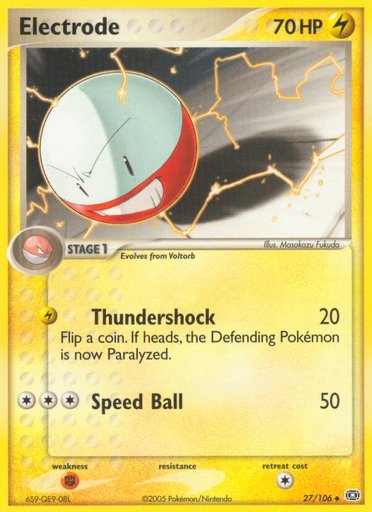 Electrode 27/106 card from Emerald