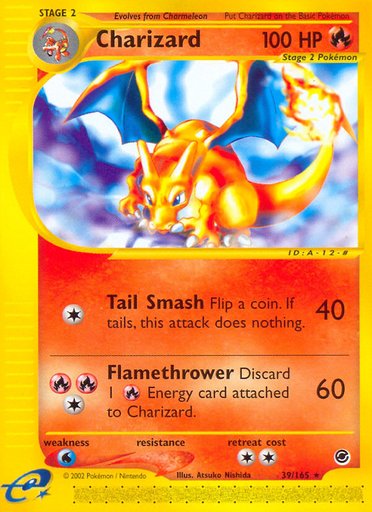 Charizard (39) 039/165 card from Expedition
