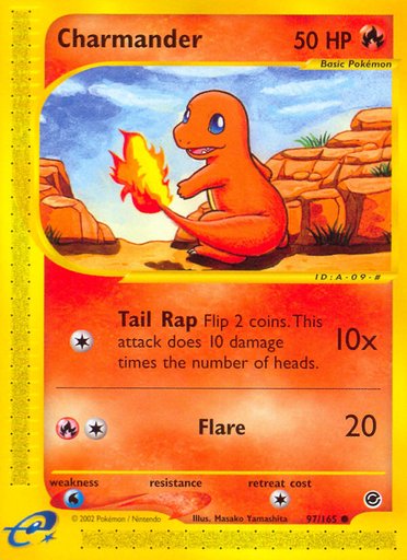 Charmander (97) 097/165 card from Expedition