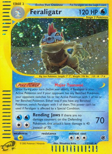 Feraligatr (12) 012/165 card from Expedition