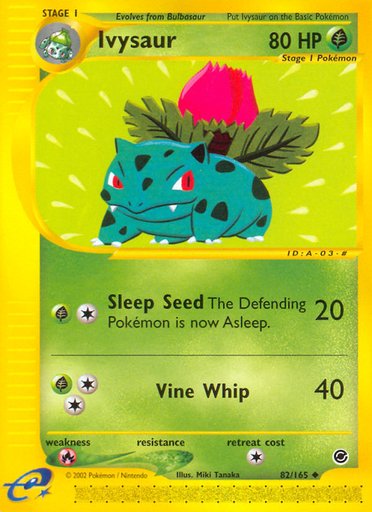 Ivysaur 082/165 card from Expedition