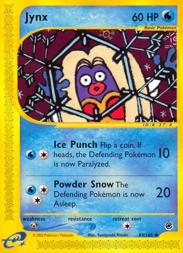 Jynx 083/165 card from Expedition