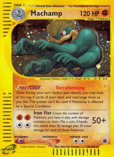 Machamp (16) 016/165 card from Expedition