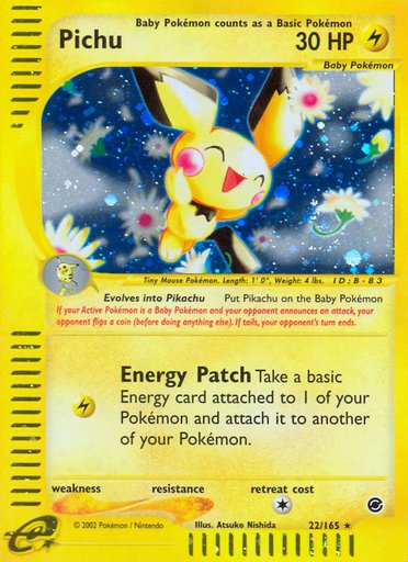 Pichu (22) 022/165 card from Expedition