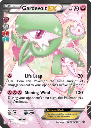 Gardevoir EX (Full Art) RC30/RC32 card from Generations: Radiant Collection