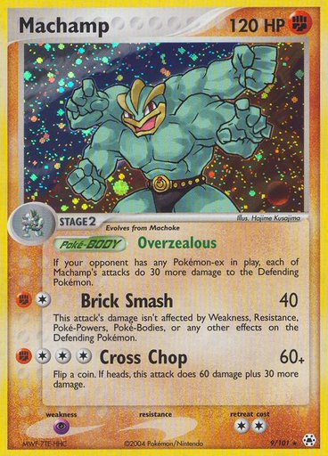 Machamp 9/101 card from Hidden Legends