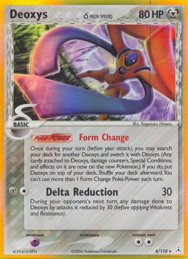 Deoxys (Delta Species - Defense Forme) 4/110 card from Holon Phantoms