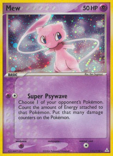 Mew 111/110 card from Holon Phantoms