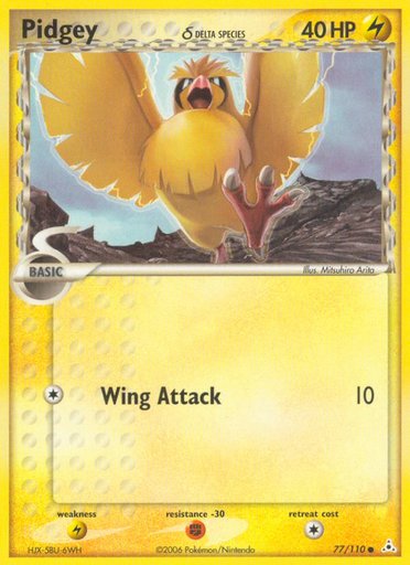 Pidgey (Delta Species) 77/110 card from Holon Phantoms