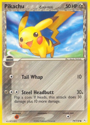 Pikachu (Delta Species) 79/110 card from Holon Phantoms