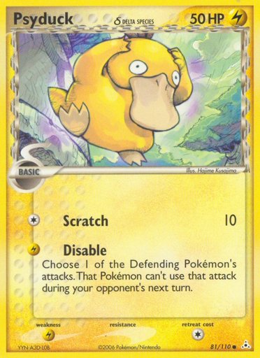 Psyduck (Delta Species) 81/110 card from Holon Phantoms